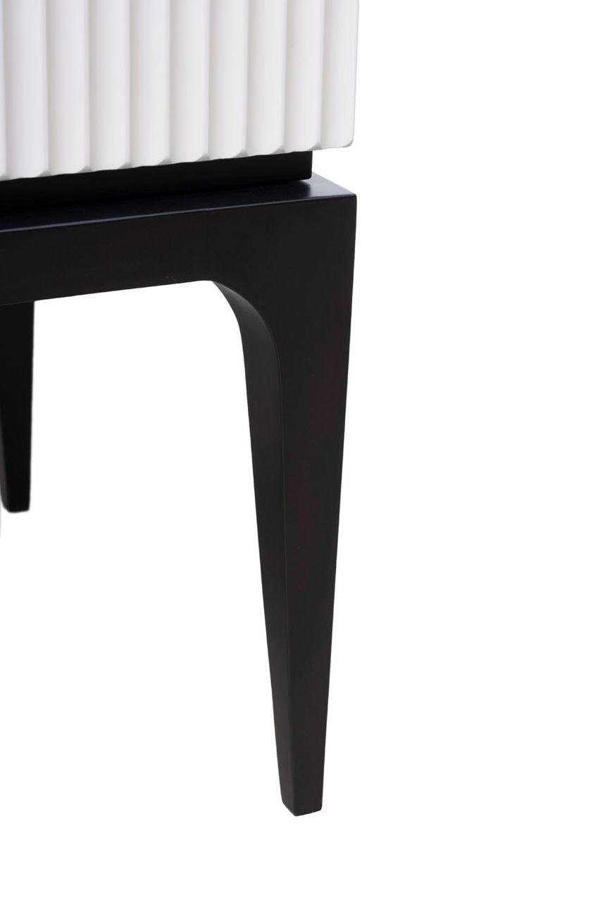 Тумбочка прикроватная Este черно-серая Garda Decor GD-00004