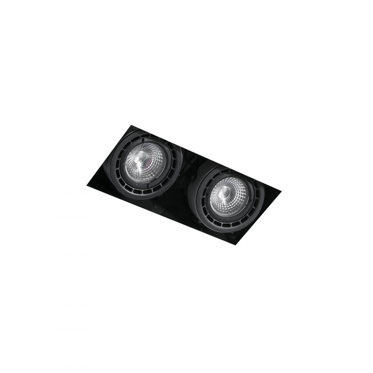 Встраиваемый светильник NANO COLIN-2 без рамки черный LED 14 - 24W 2700K 20 Faro
