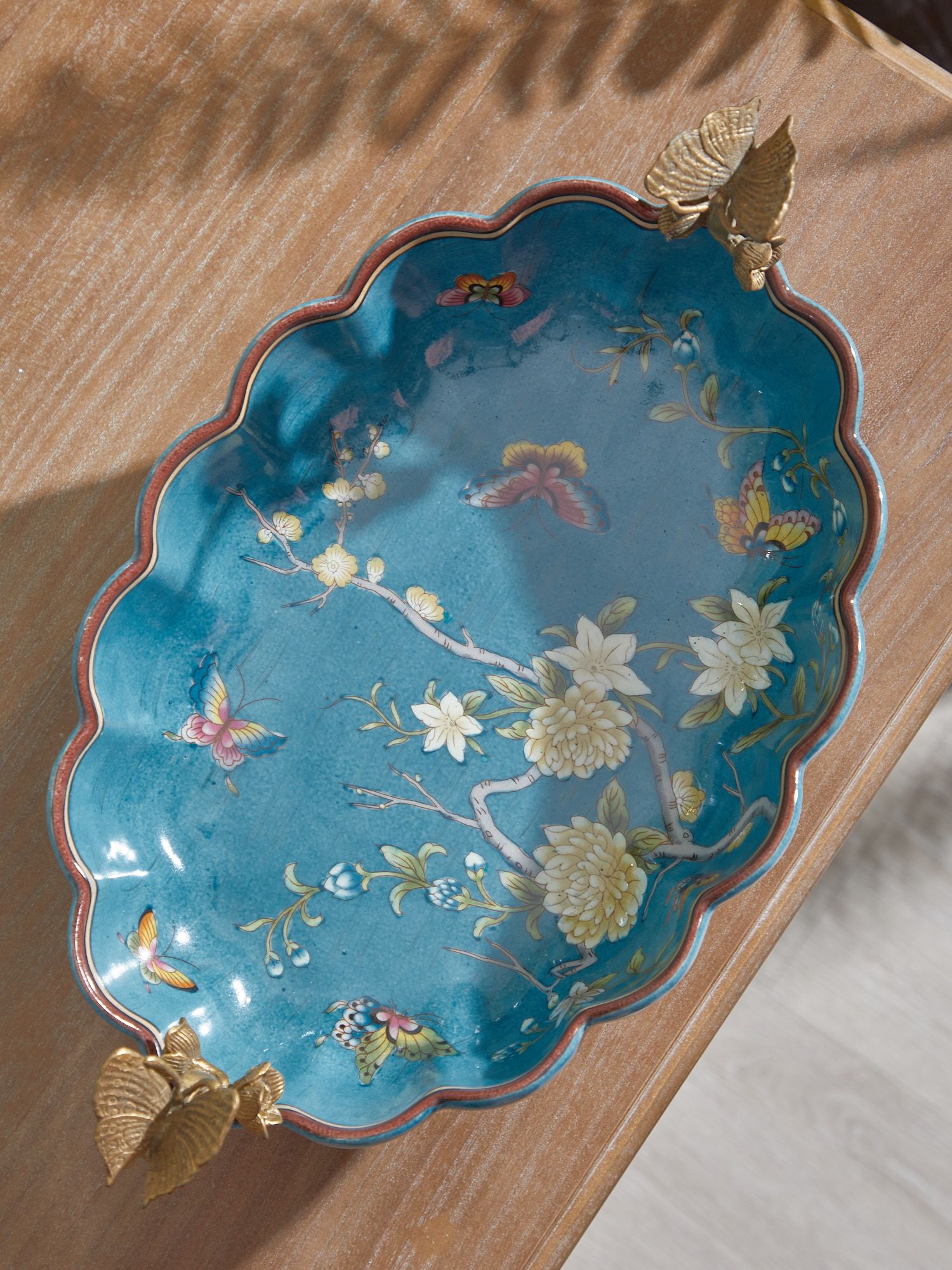 Чаша с бабочками Glasar D912GHC/HGD2135