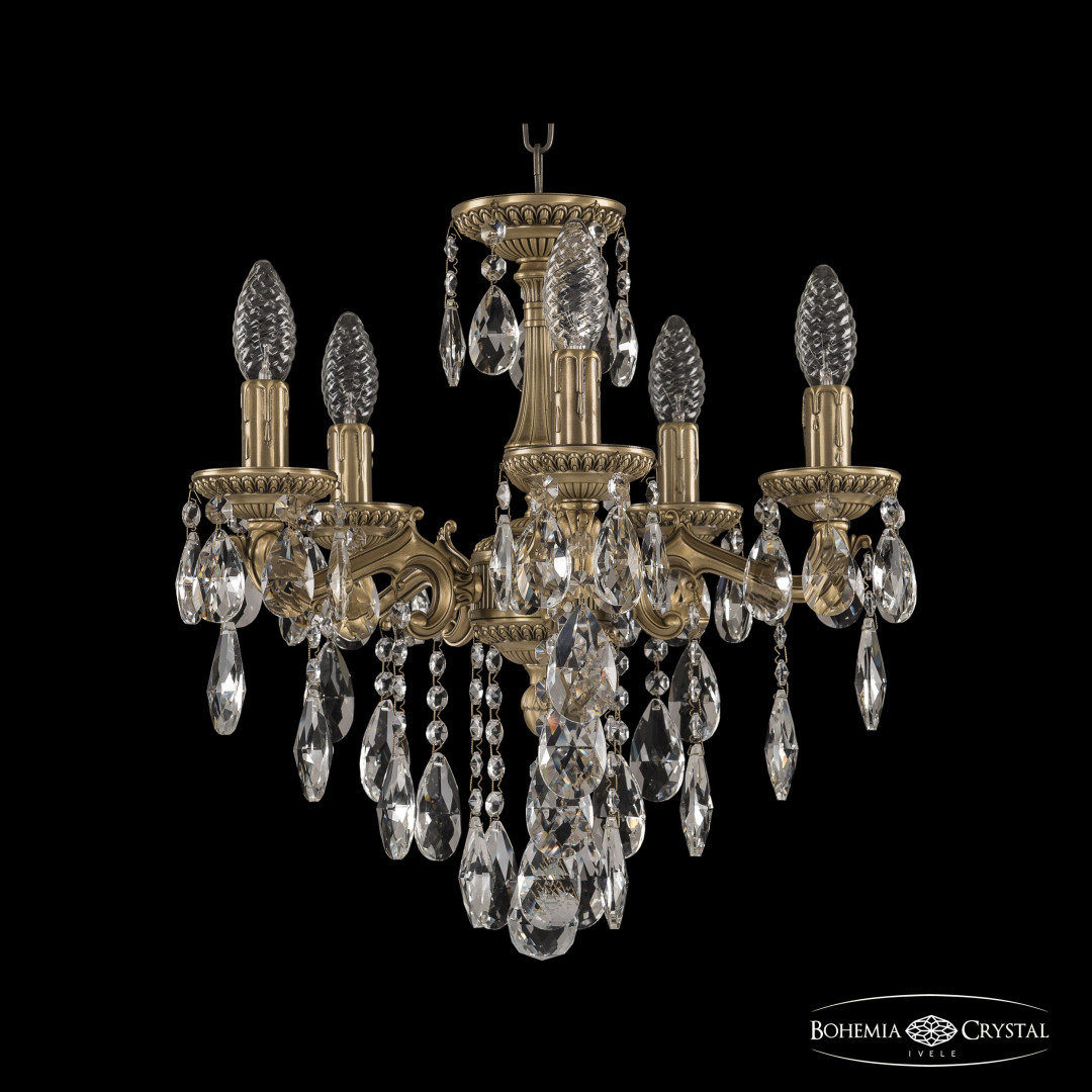 Люстра бронзовая с хрусталём 75102/5/125 B FP