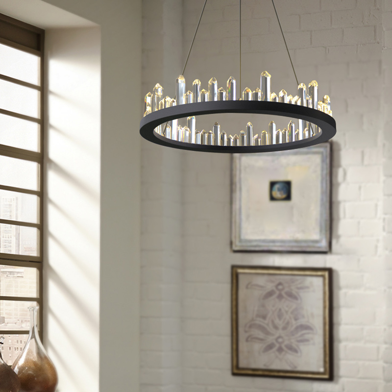 Люстра с кольцевым каркасом QUARTZ by ImperiumLoft