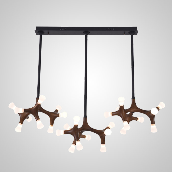Потолочный светильник SANTANA L27 Dark brown by ImperiumLoft