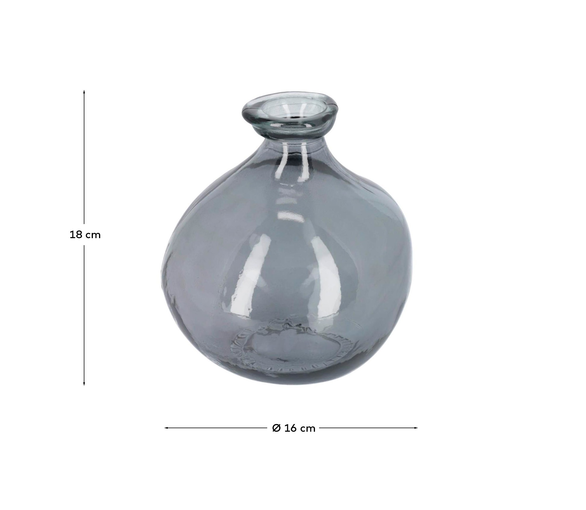 Ваза Anner синее стекло La Forma (ex Julia Grup)