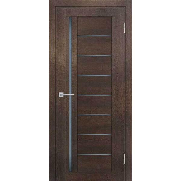 Межкомнатная дверь Graf ТЕХНО-801 графит сатинат Фреско (2000 х 800)