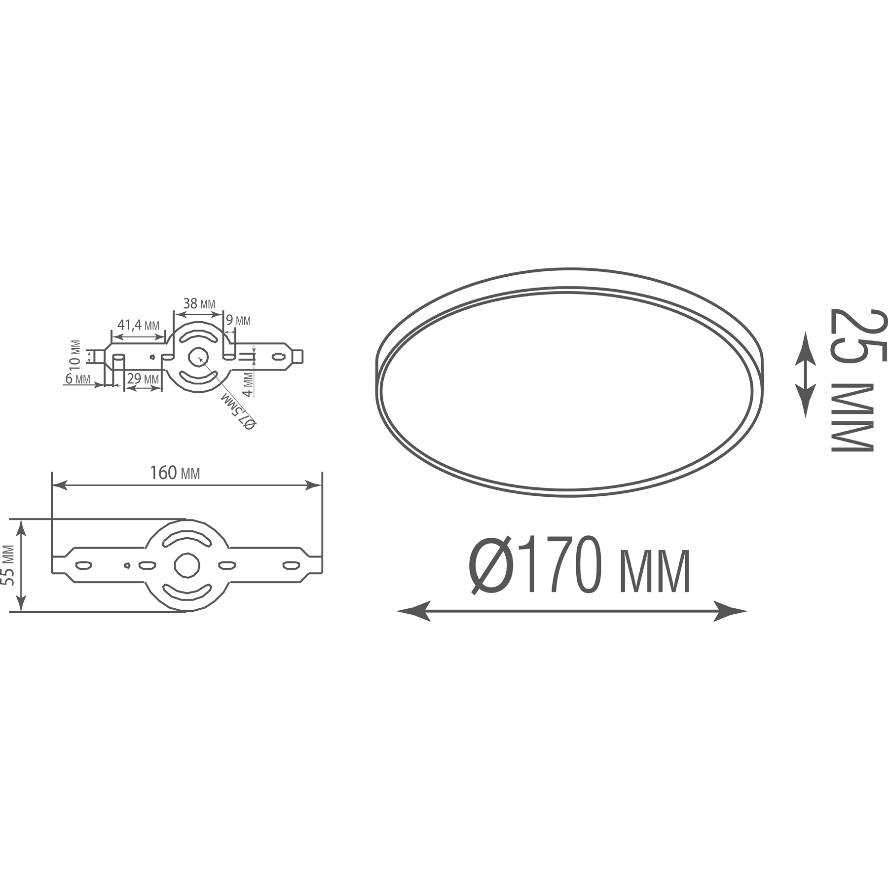 Накладной светодиодный светильник Donolux DL20171R12W1B