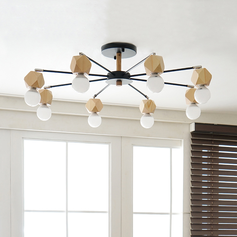 Люстра на штанге JX D78 Black by ImperiumLoft