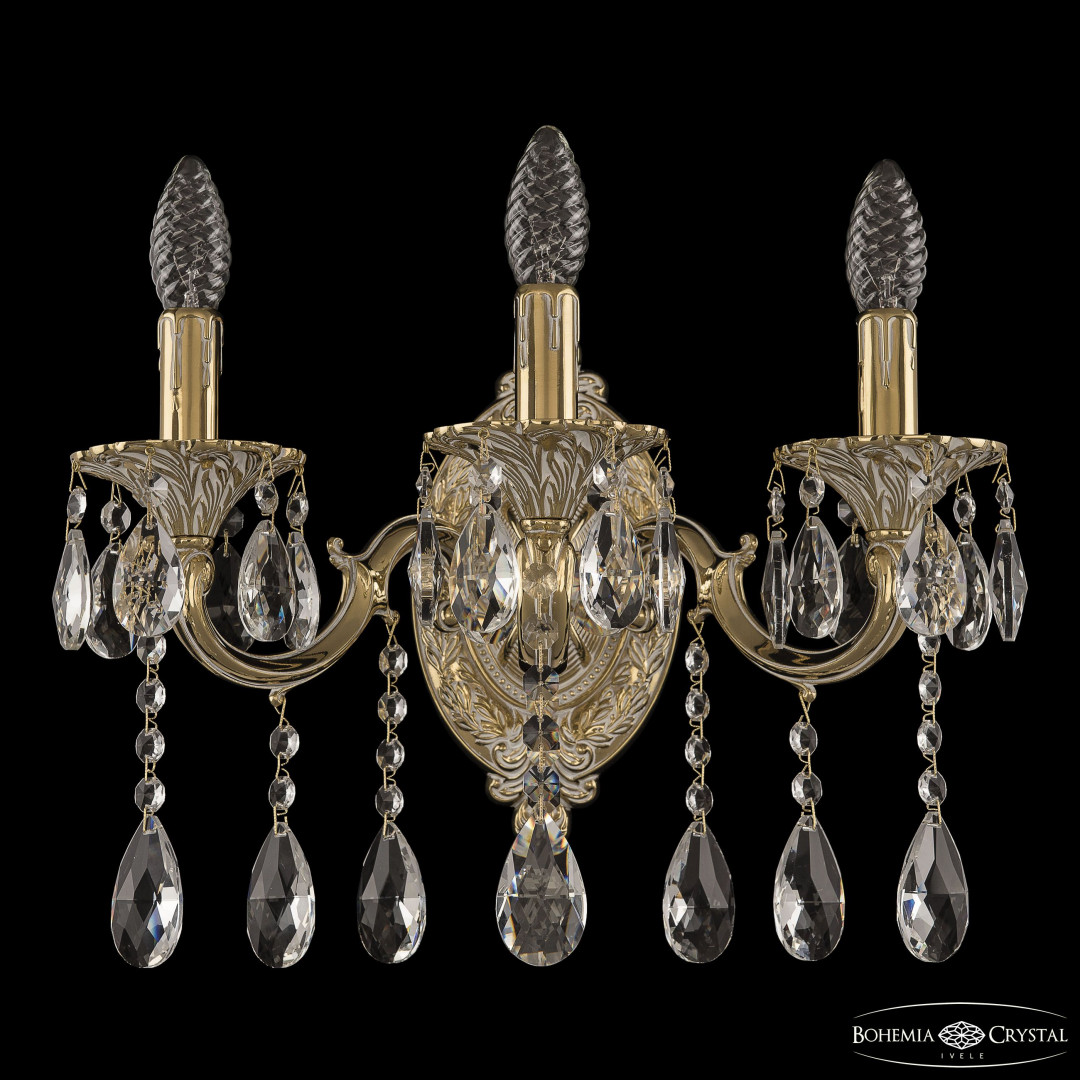 Бра бронзовые с хрусталём 7201B10/3/175 A GW