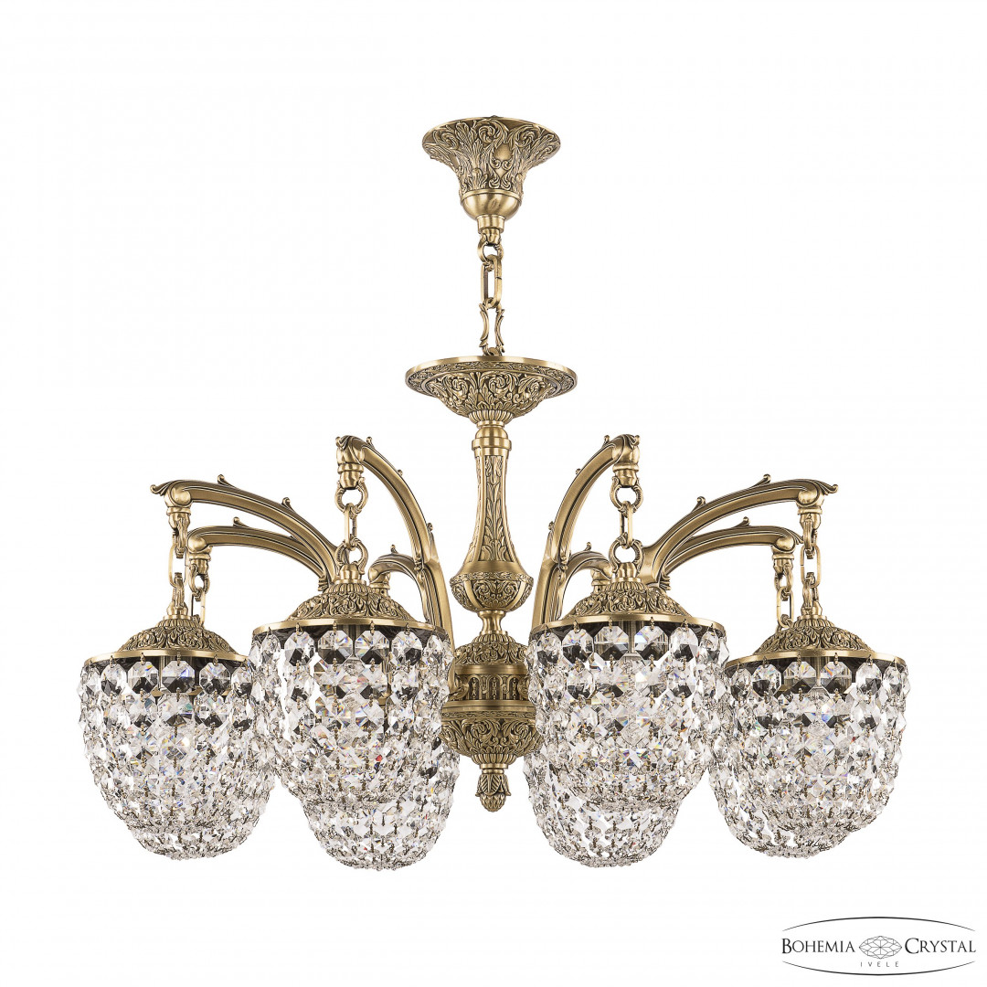 Люстра бронзовая с хрусталём 72111R/8/250 FP