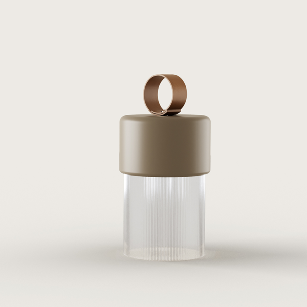 Переносная настольная лампа Bora C с крышкой из керамики Aromas del Campo