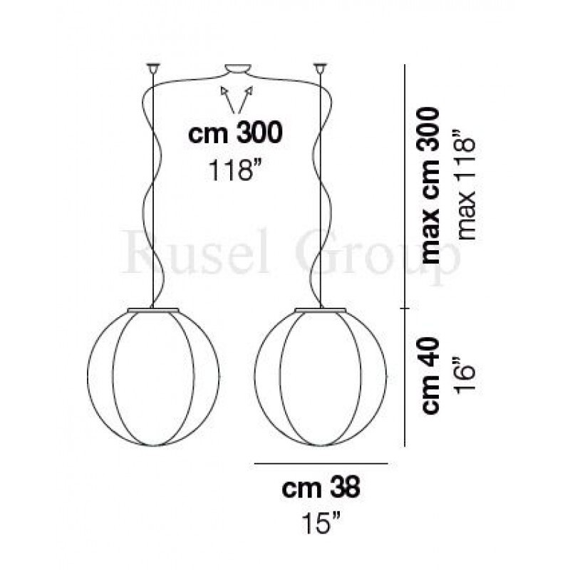 Подвесной светильник Vistosi PENTA SP D2