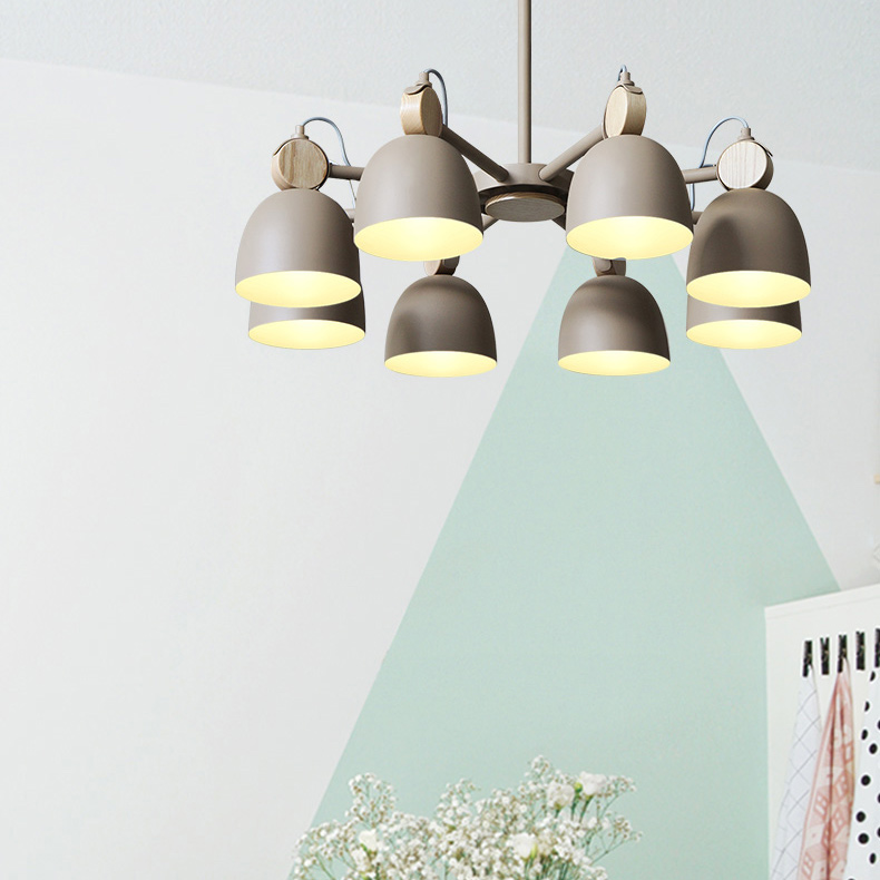 Потолочная люстр на штанге ROLLA 3 beige by ImperiumLoft