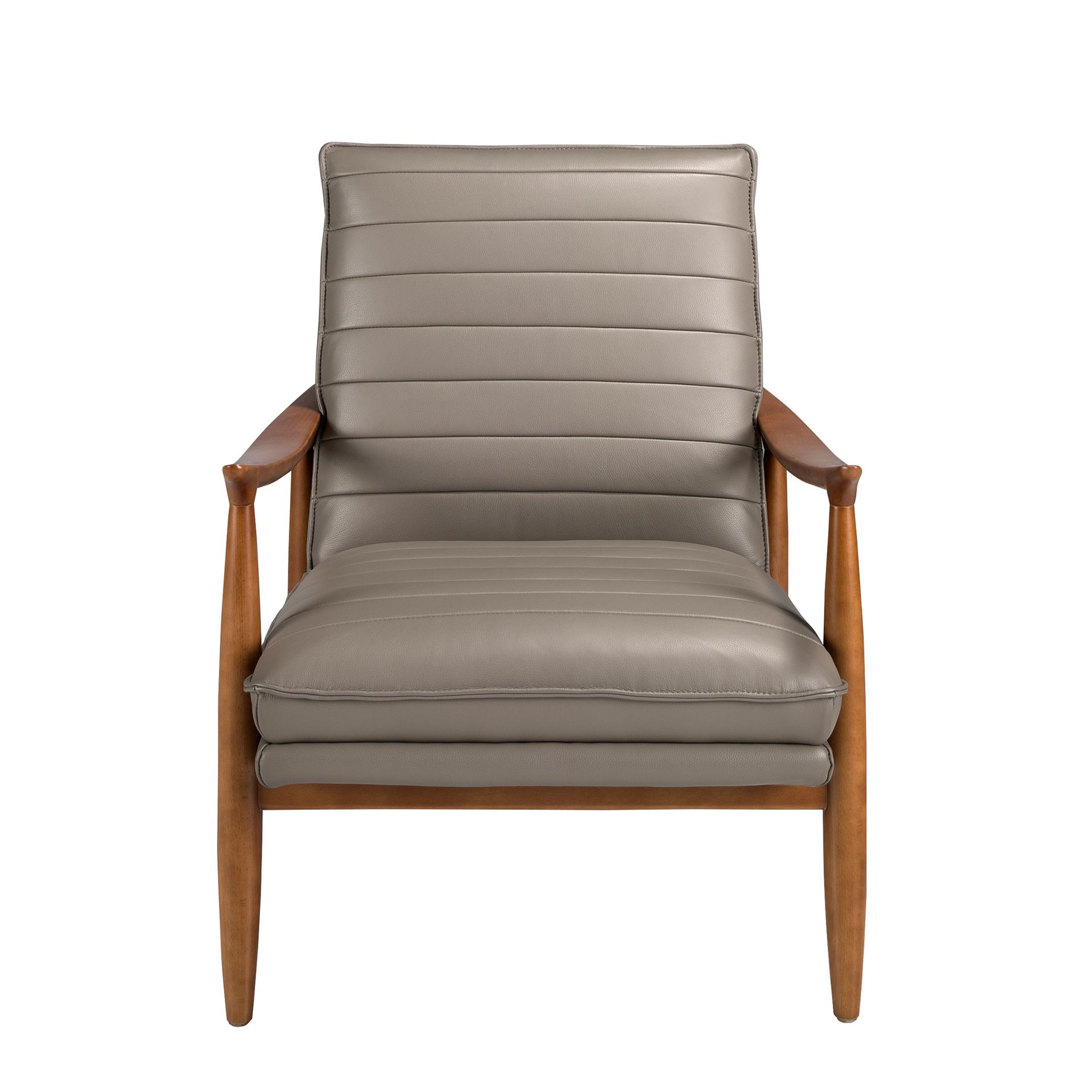 Кресло 5130/KFA1100-T541029 из серой кожи Angel Cerda