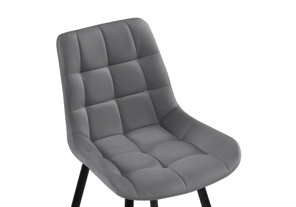 Стул Woodville Челси велюр темно-серый / черный 502092