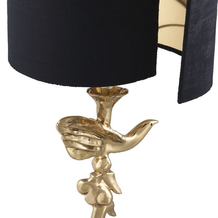 Настольная лампа Eichholtz Aras polished brass incl shade 114242