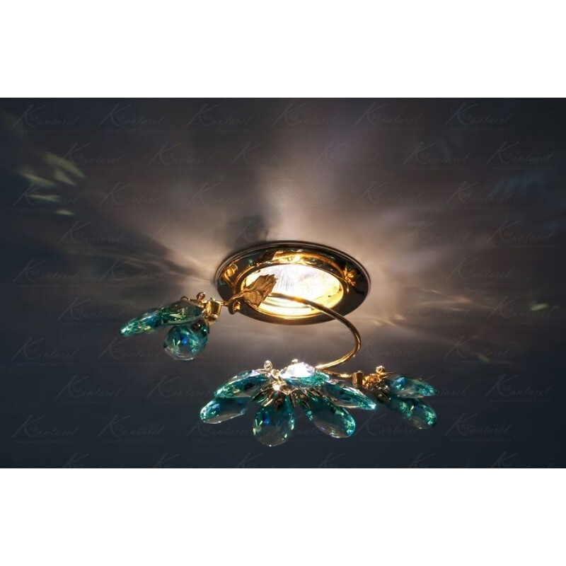 Встраиваемый светильник Kantarel Flourish CD 024.2.2/3 ant green