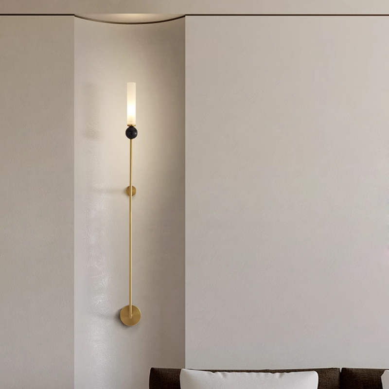 Настенный светильник CYLINDER WALL H115 Brass by ImperiumLoft