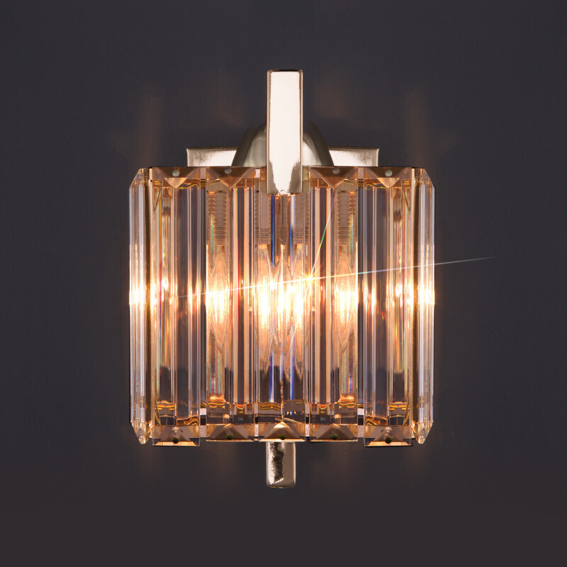 Бра Eurosvet 10117/1 золото/прозрачный хрусталь Strotskis