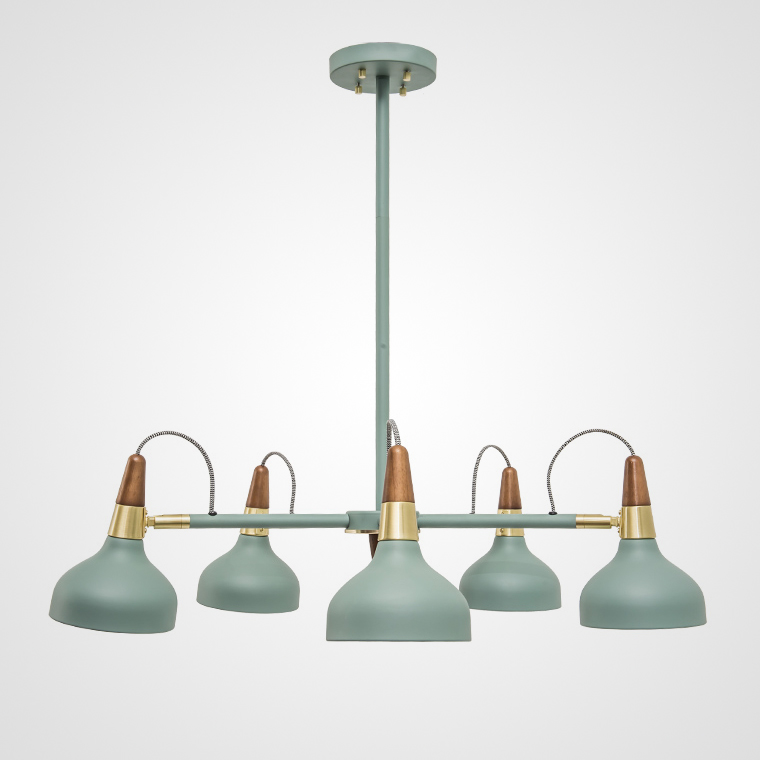 Люстра на штанге OPLAND A 5 lamps Blue by ImperiumLoft
