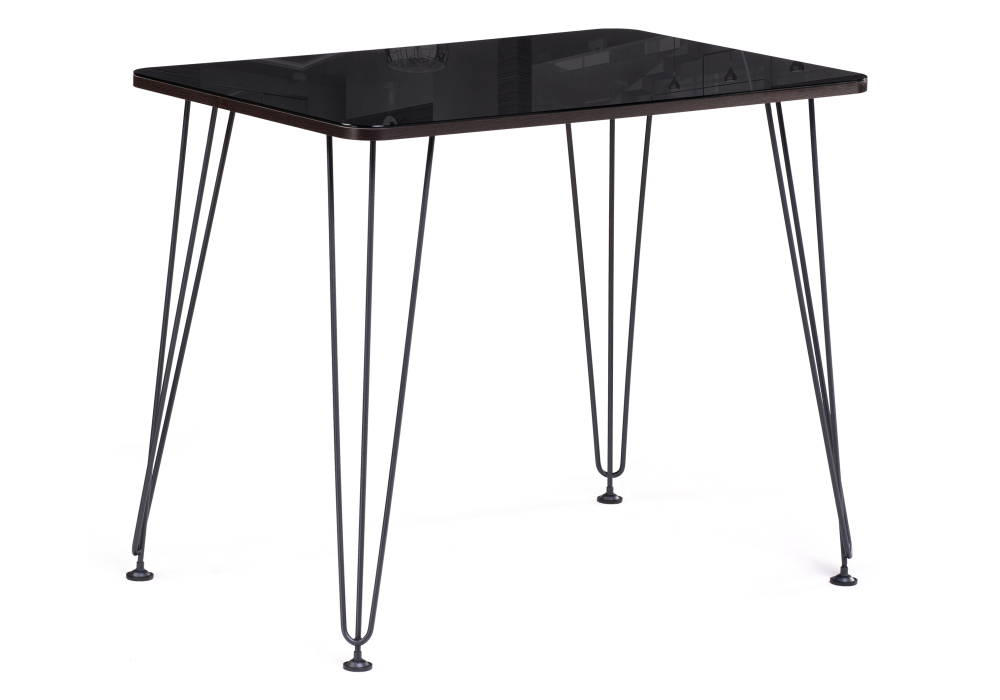 Стол стеклянный Woodville Хумфри черный 514795