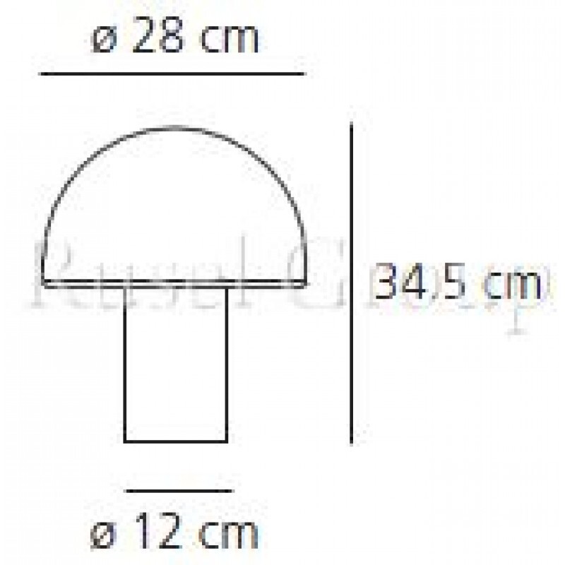 Настольная лампа Artemide ONFALE TAVOLO medio