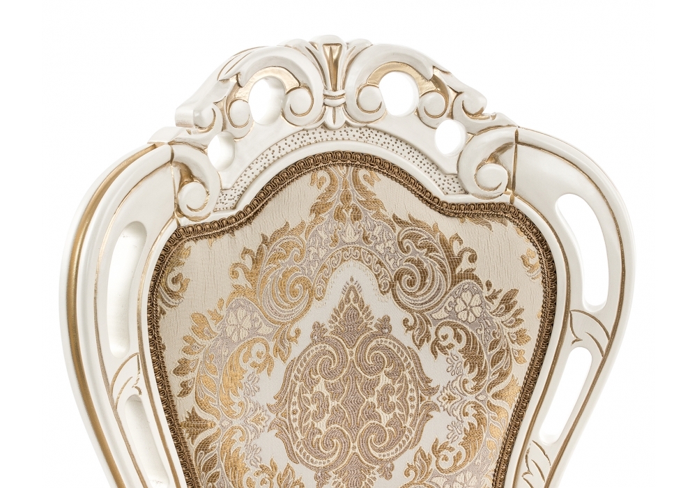 Стул деревянный Woodville Bronte молочный / патина 438329