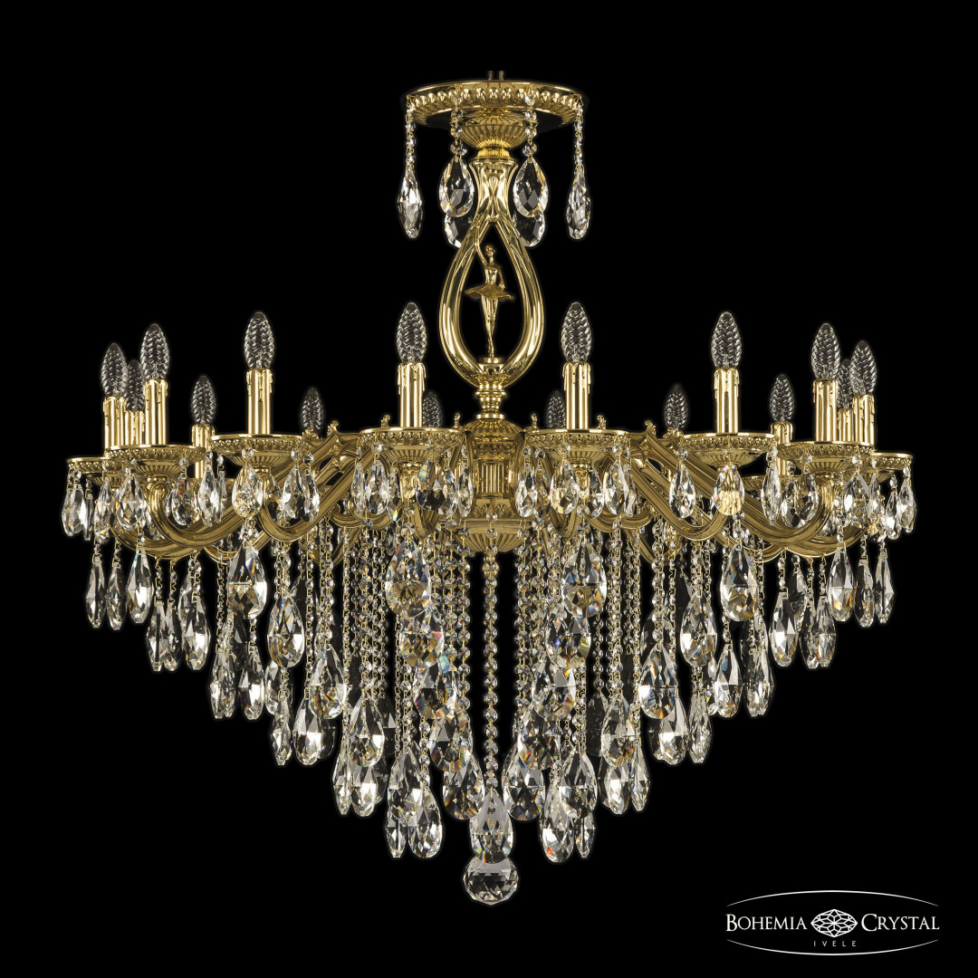 Люстра бронзовая с хрусталём 75402/16/360 B G FD2B