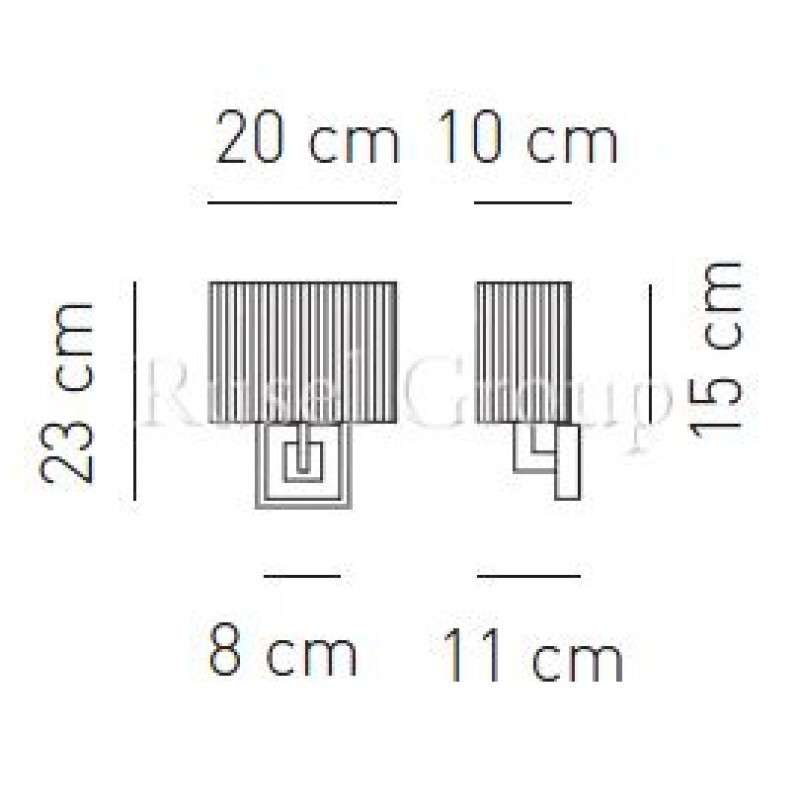 Настенный светильник Axo Light CLAVIUS AP BR