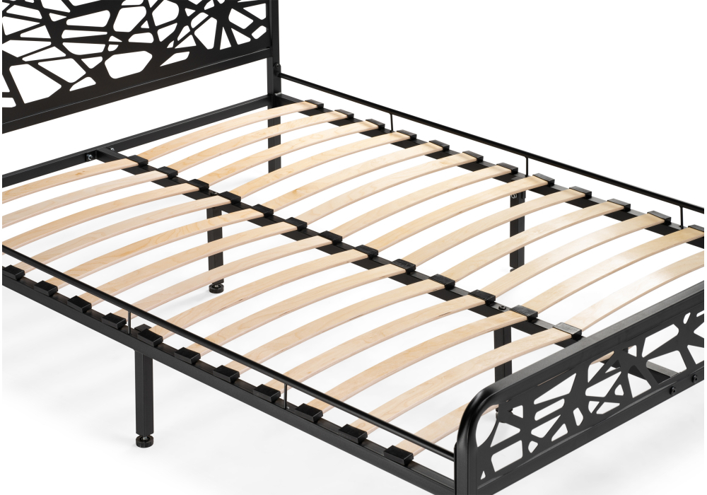 Кровать Woodville Кубо 160х200 черный 533096