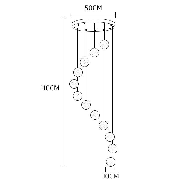 Подвесной светильник FRESH MORE L12 Диск by ImperiumLoft