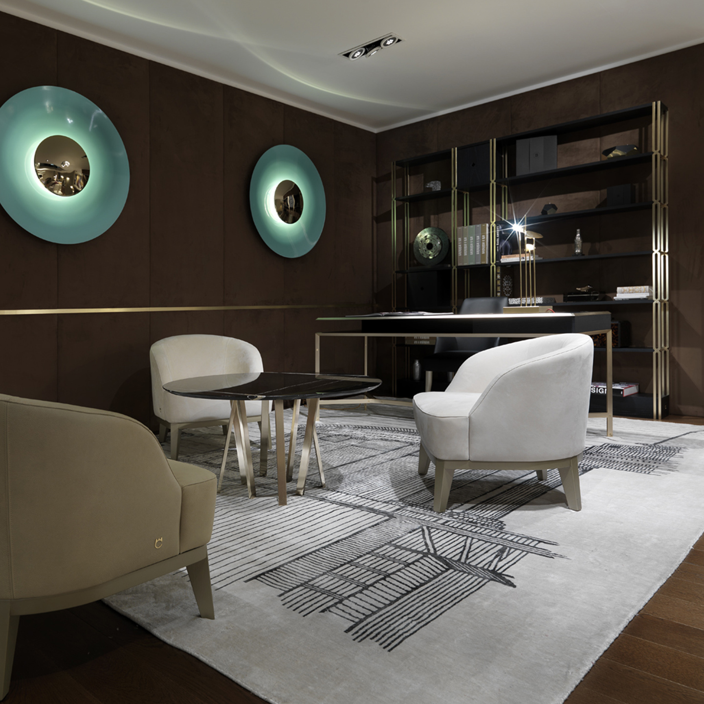 Настенный светильник Paolo Castelli Circle Gold ILL.CIRC.500