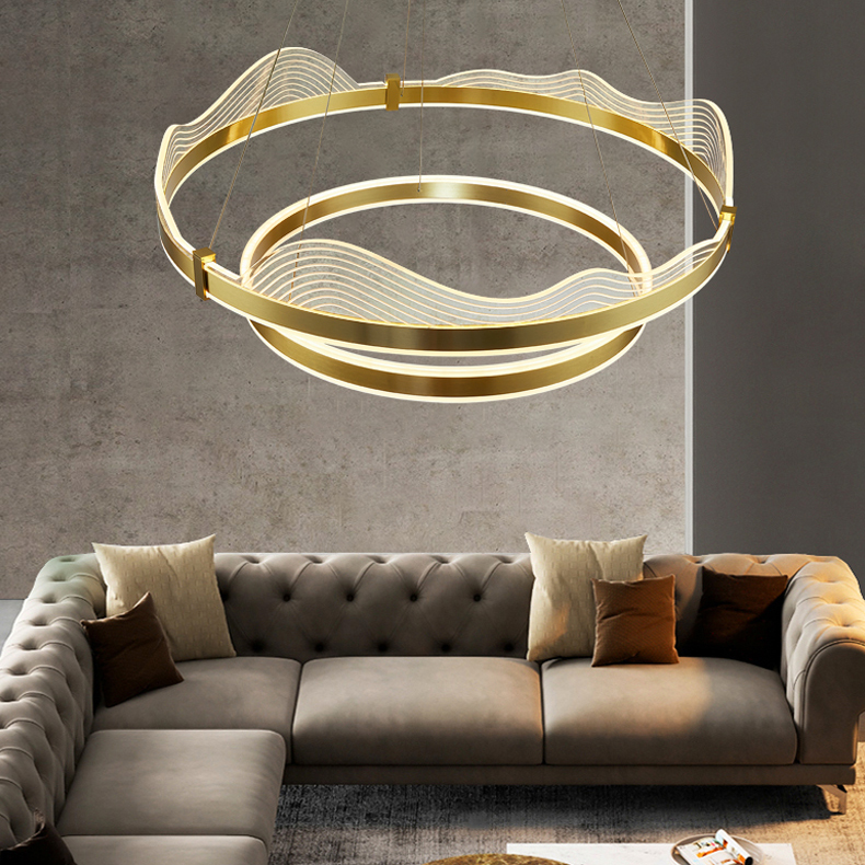 Подвесная люстра DIGNITY D80+100 Brass by ImperiumLoft