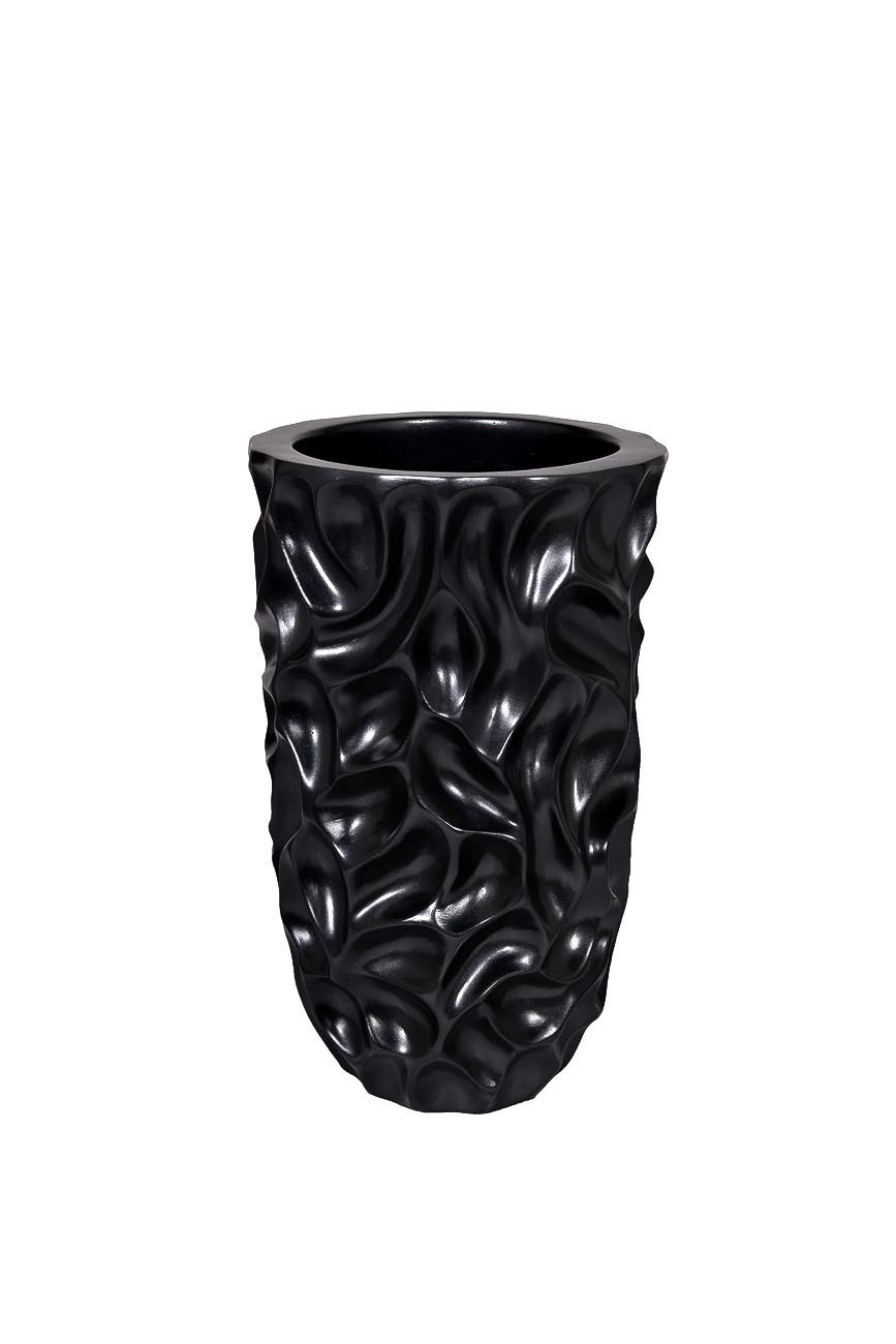 Кашпо жемчужно-черное Garda Decor ZS-C847BK-19