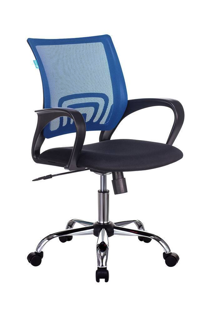 Кресло Бюрократ CH-695SL спинка сетка синий TW-05 сиденье черный TW-11 крестовина хром Stool Group
