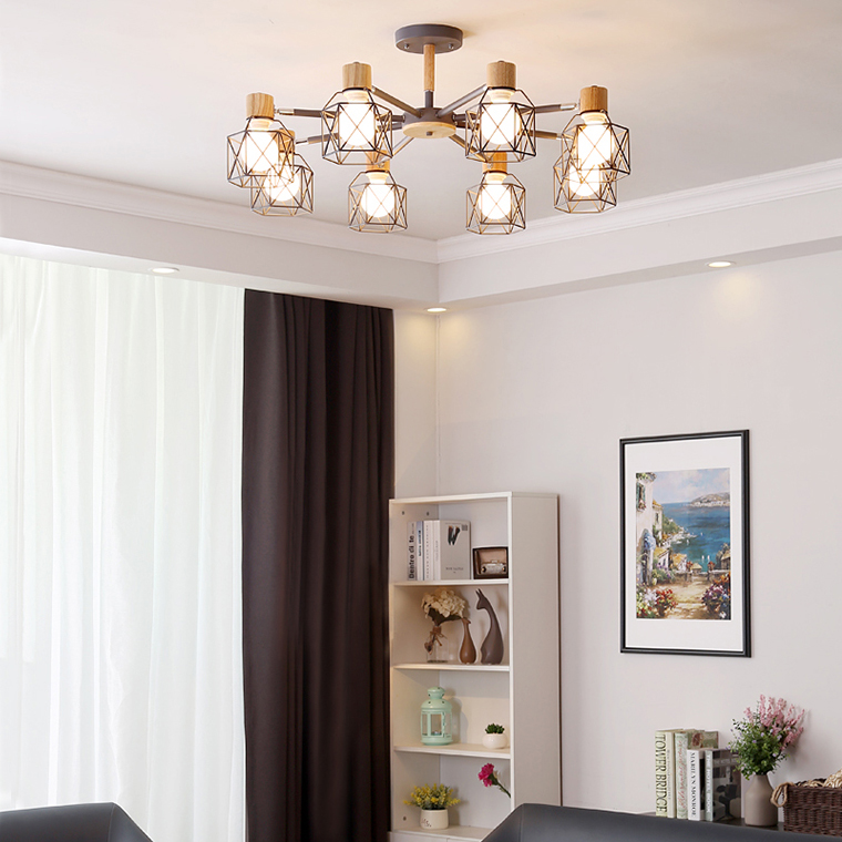Потолочная люстра CORF B3 Black 3 lamps by ImperiumLoft