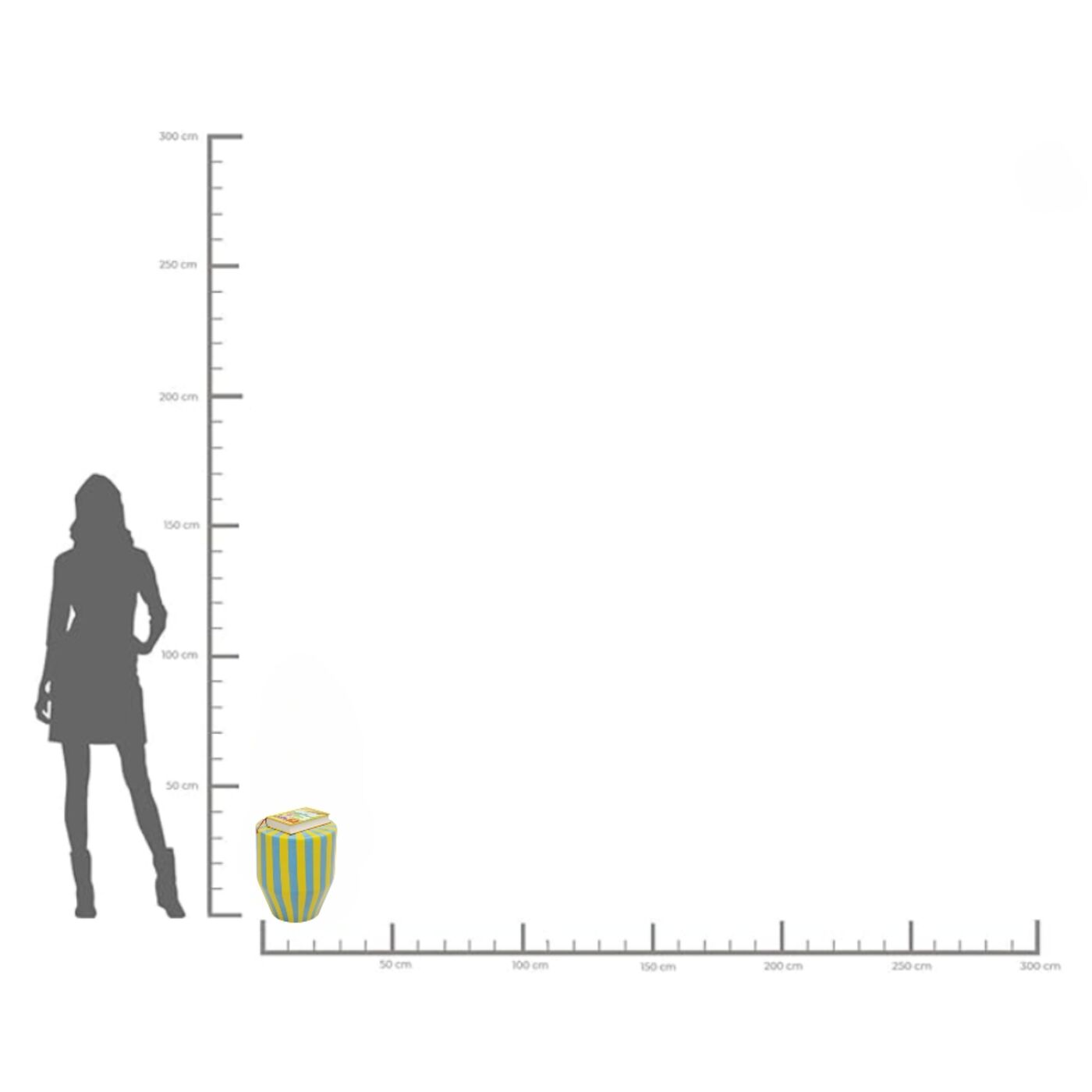 Стол приставной Candy Blue Ø30cm KARE 70802