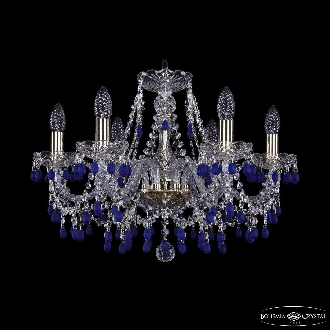 Люстра хрустальная 1410/6/195 G V3001 Bohemia Ivele Crystal