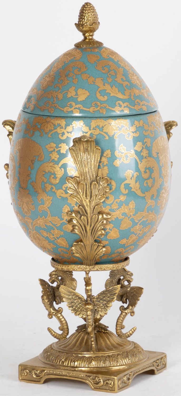 Шкатулка яйцо Glasar 31G0071/B747C/NB4199