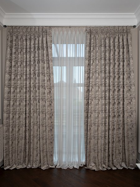 Портьера MIRAGE 275х260см бронзовая Garda Decor 121GD-00008/1