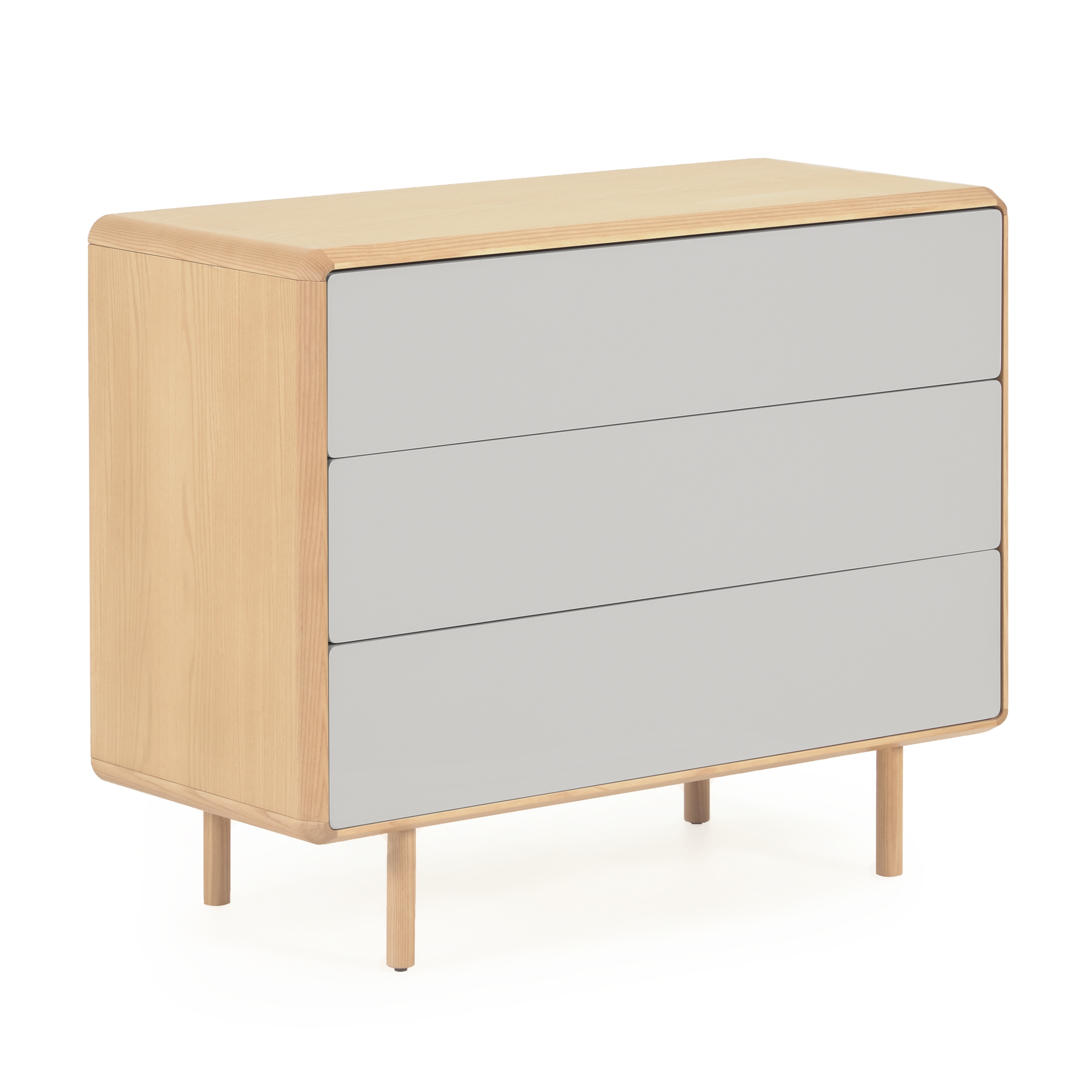 Комод Anielle из массива ясеня с тремя ящиками 98,9 x 78 см La Forma (ex Julia Grup)