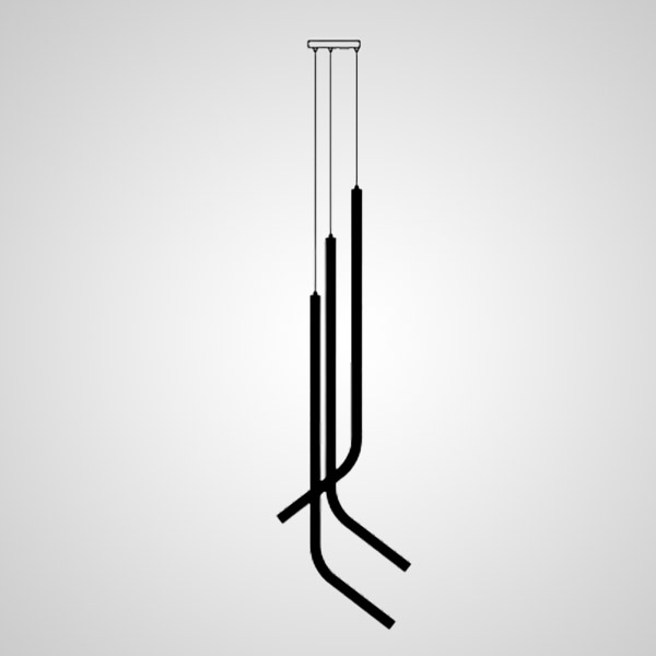 Подвесной светильник AIA TRIO Black by ImperiumLoft