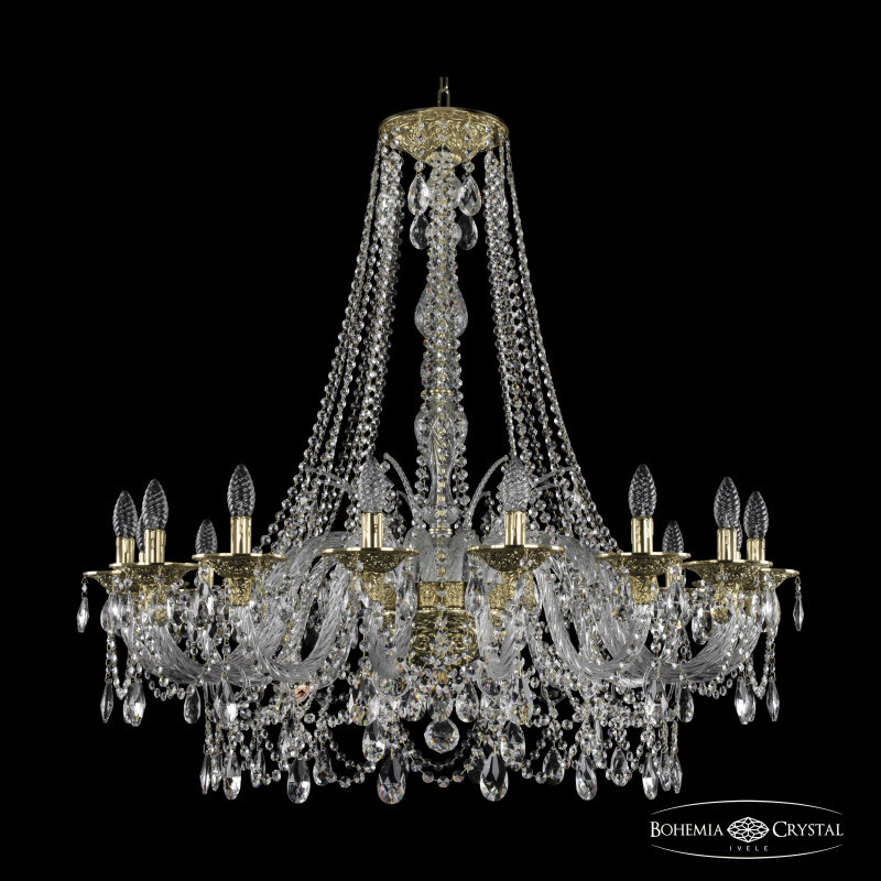 Подвесная люстра Bohemia Ivele Crystal 16111/16/360/h-100 G