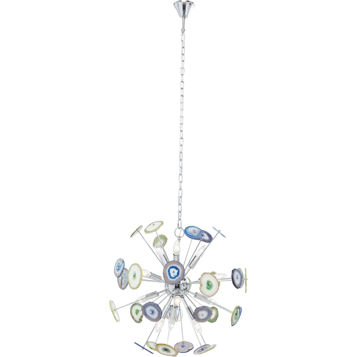 Светильник подвесной Chips Colore Chrome Ø61 см KARE 61473