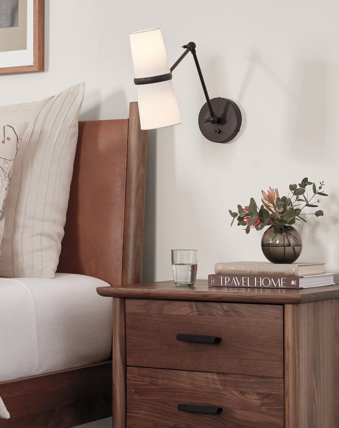 Чёрное бра Флемиш на шарнире Louvre Home JJ11113-2WA