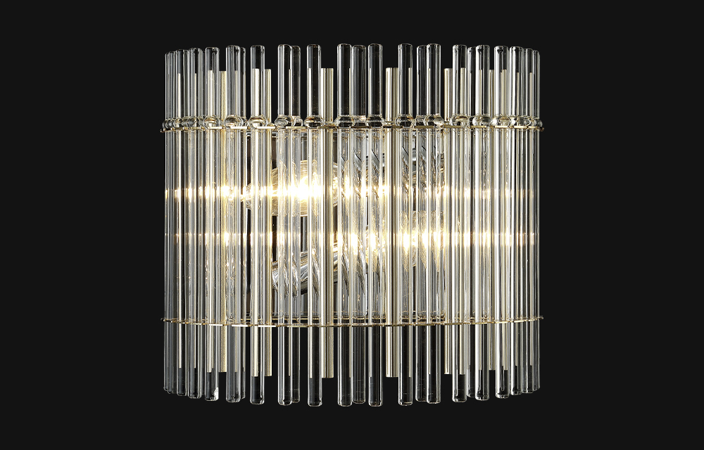 Бра Crystal Lux AURELIO AP2 GOLD+CHROME/TRANSPARENT