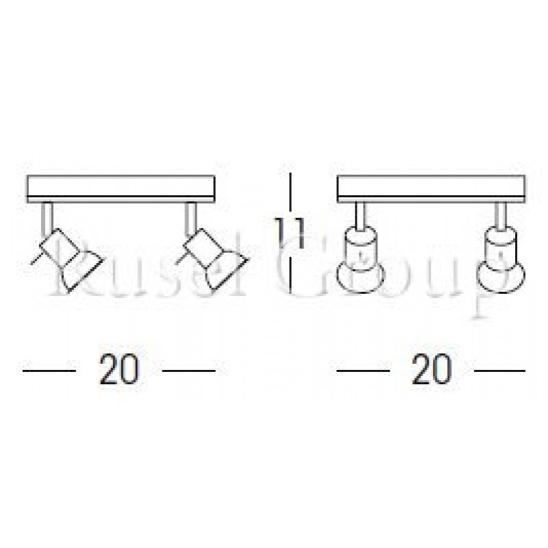 Потолочный светильник Linea Light Spotty 1154