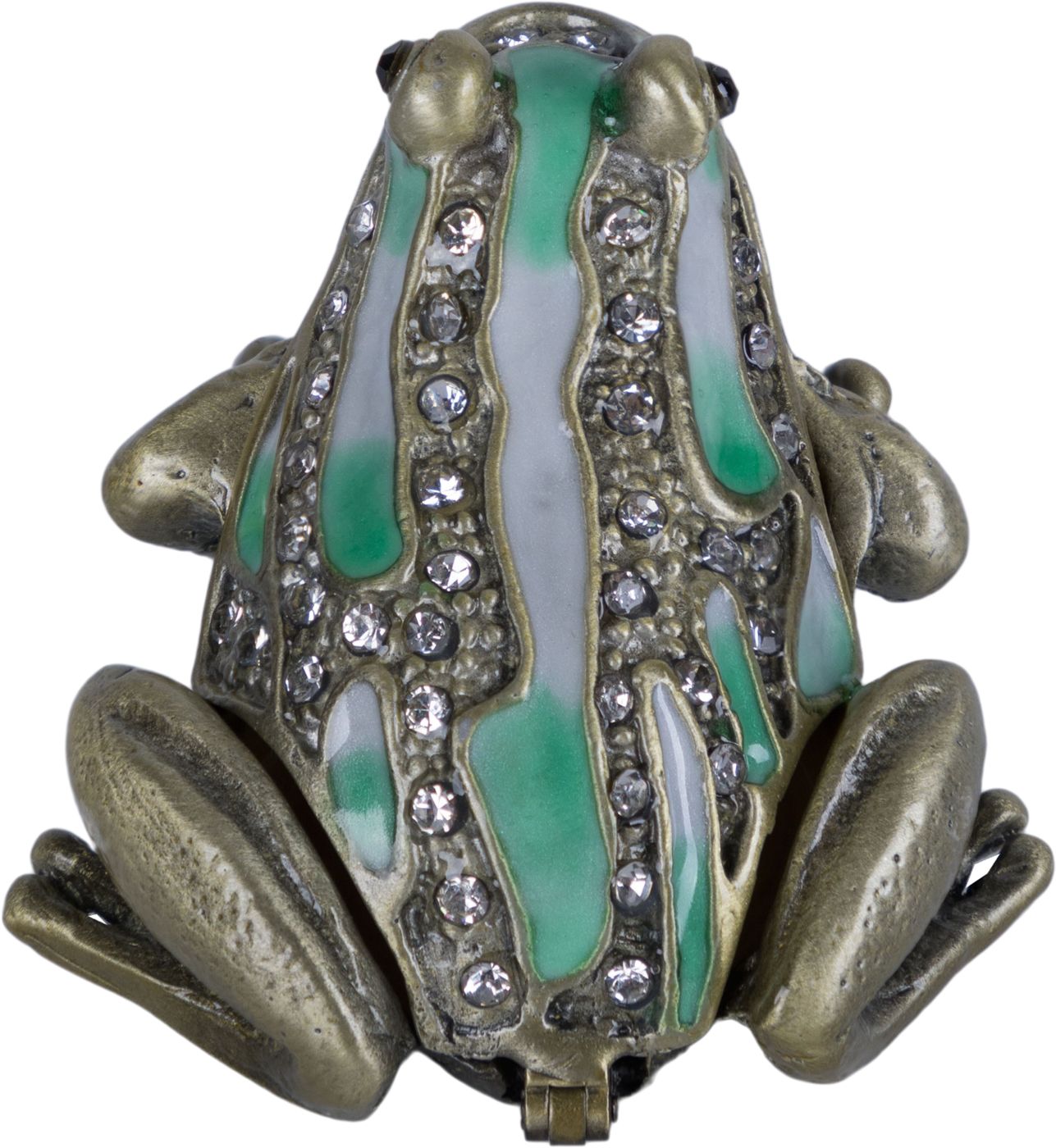 Шкатулка для драгоценностей со стразами Лягушка Glasar 39-089