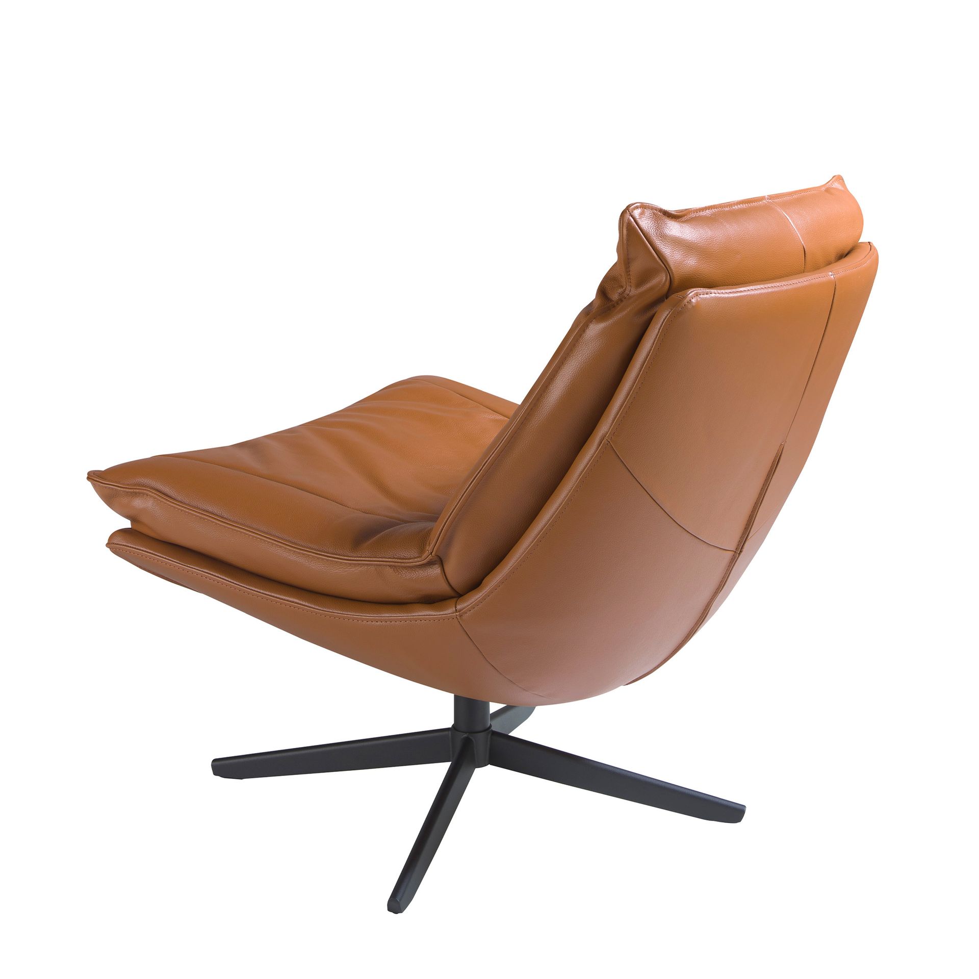 Вращающееся кресло 5096/A8036 с обивкой из кожи Angel Cerda