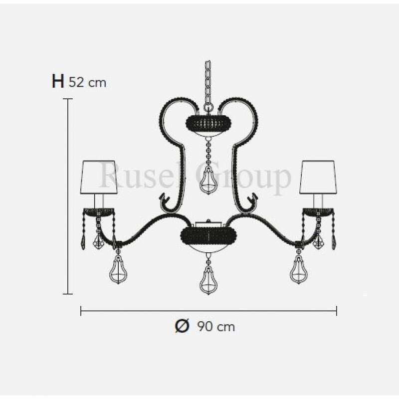 Люстра Masiero GALA 8+2