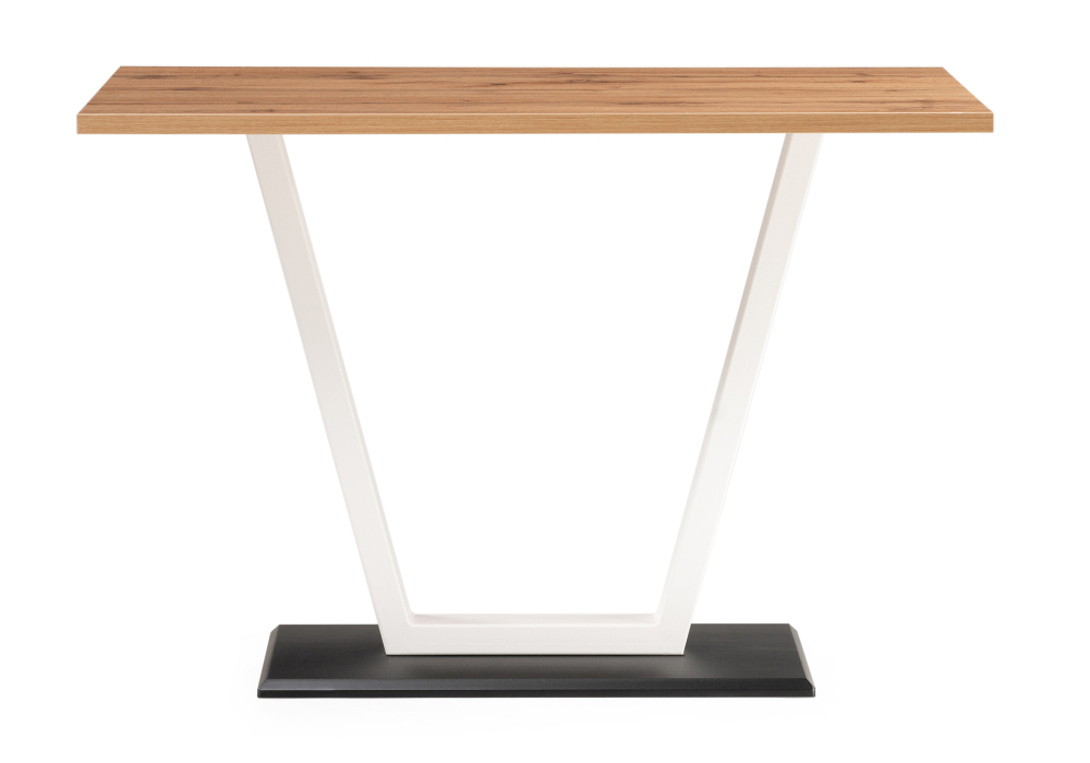 Стол деревянный Woodville Мичиган Лофт 110х70х74 25 мм дуб вотан / белый матовый 515301