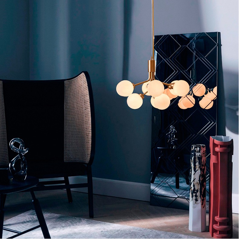 Подвесная люстра DANNA D95 Black by ImperiumLoft